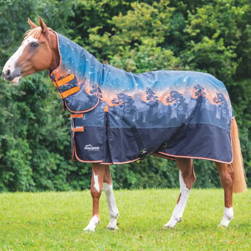 Shires Highlander Original 200g Turnout Combo Rug - Winter Sunset