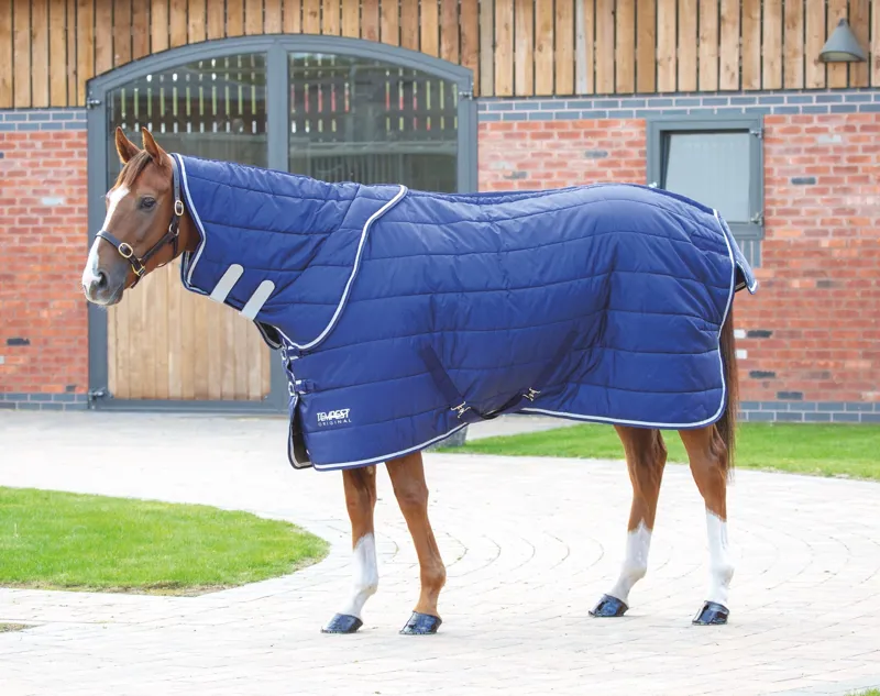 Shires Tempest Original 200g Stable Rug and Neck Set - Navy-1