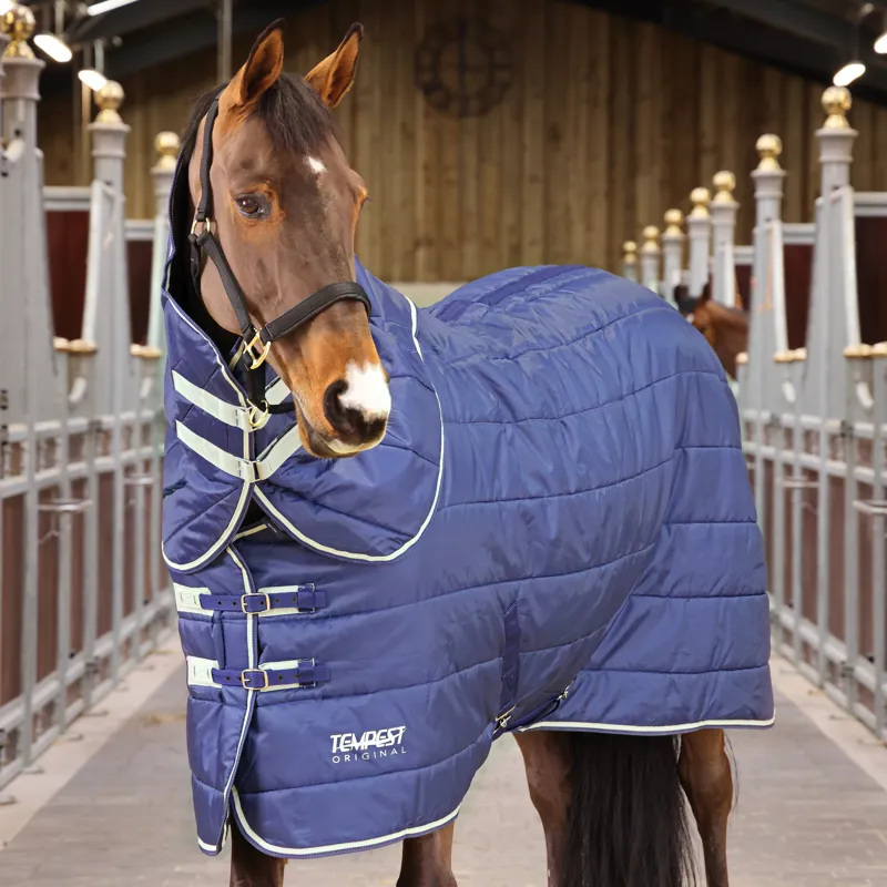 Shires Tempest Original 200g Stable Rug and Neck Set - Navy