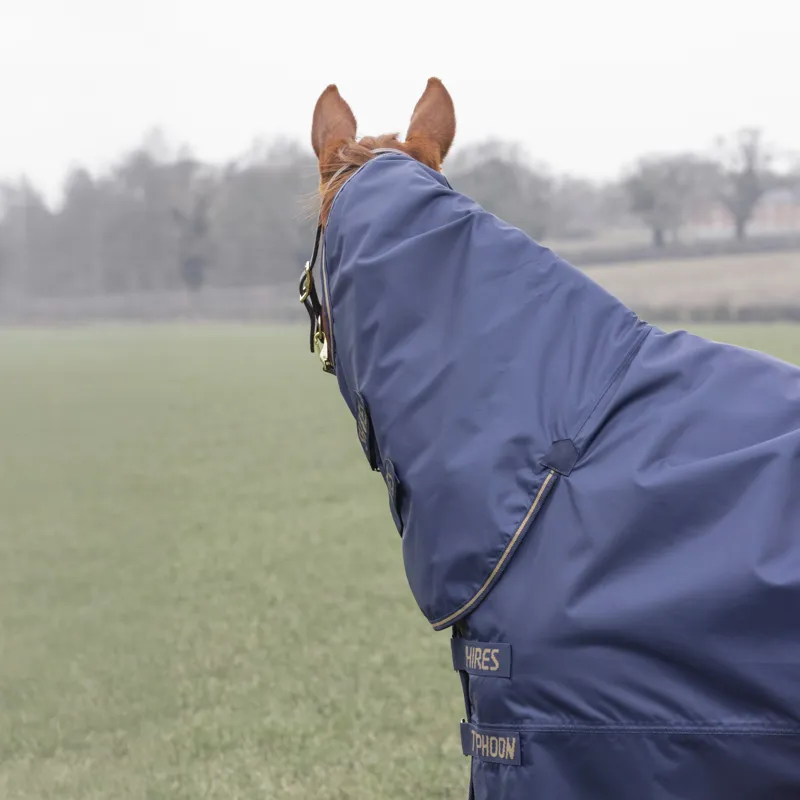 Shires Typhoon 0g Lite Combo Turnout Rug - Navy-1