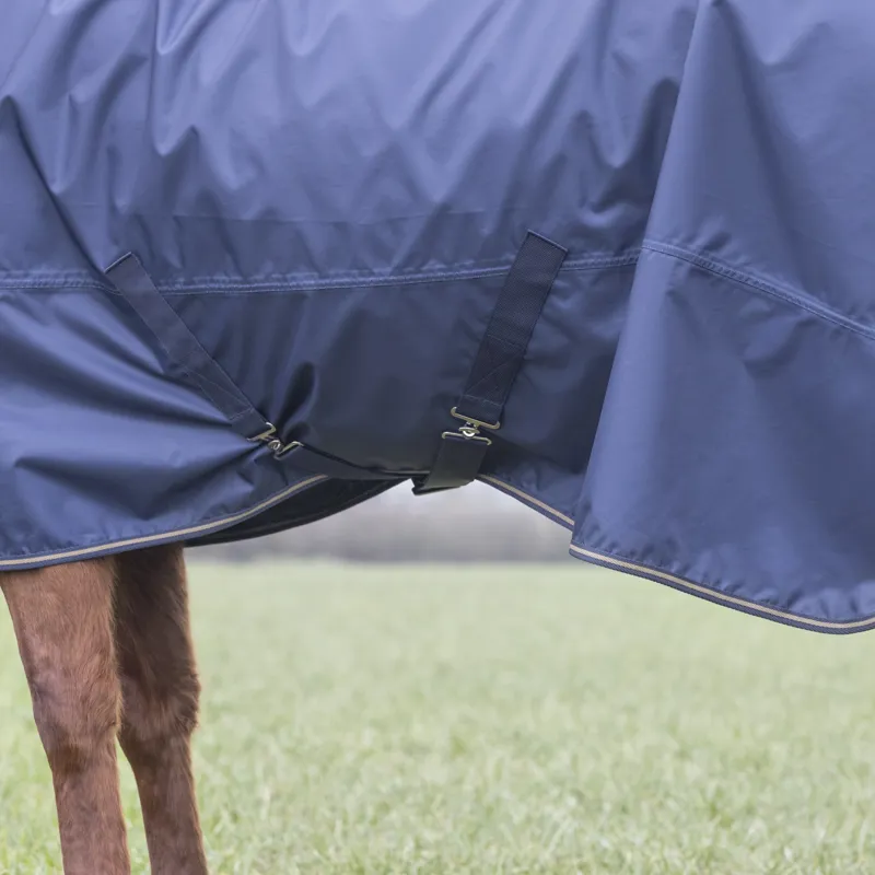 Shires Typhoon 0g Lite Combo Turnout Rug - Navy-3