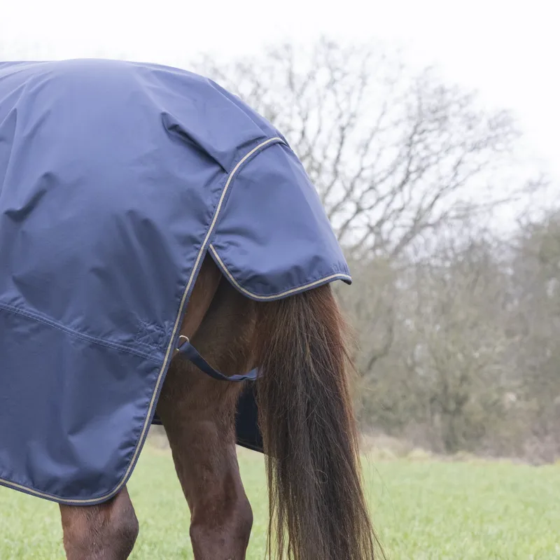 Shires Typhoon 0g Lite Turnout Rug - Navy-5