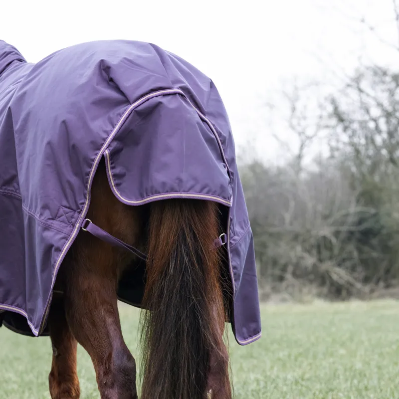 Shires Typhoon 100g Combo Turnout Rug - Black Cherry-4