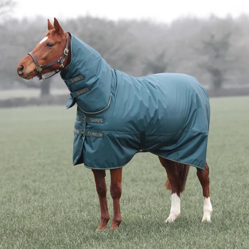 Shires Typhoon 200g Combo Turnout Rug - Green