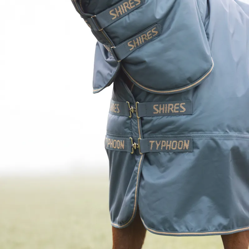 Shires Typhoon 200g Combo Turnout Rug - Green-1
