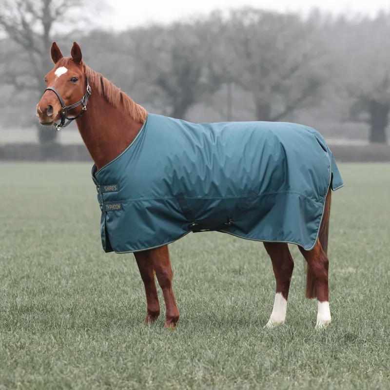 Shires Typhoon 200g Turnout Rug - Green