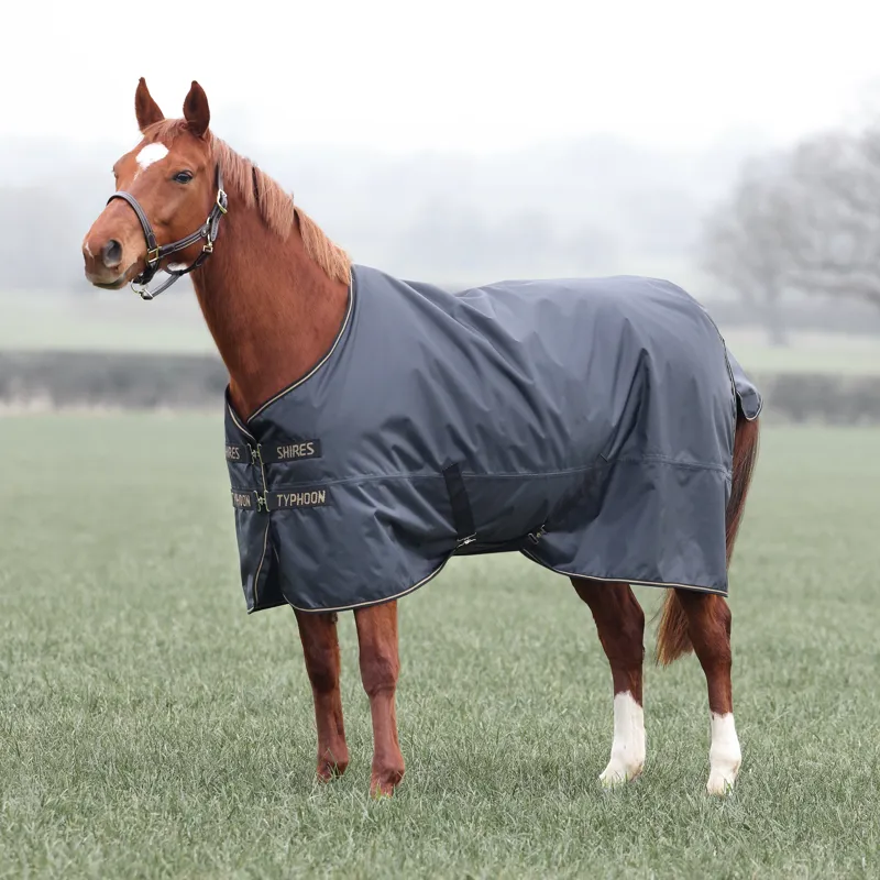 Shires Typhoon 50g Turnout Rug - Black