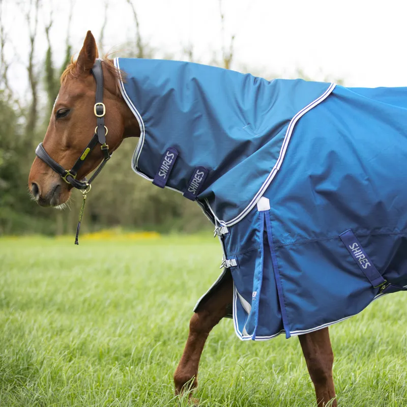 Shires Highlander Original 200g Turnout Rug and Neck Set - Blue-2