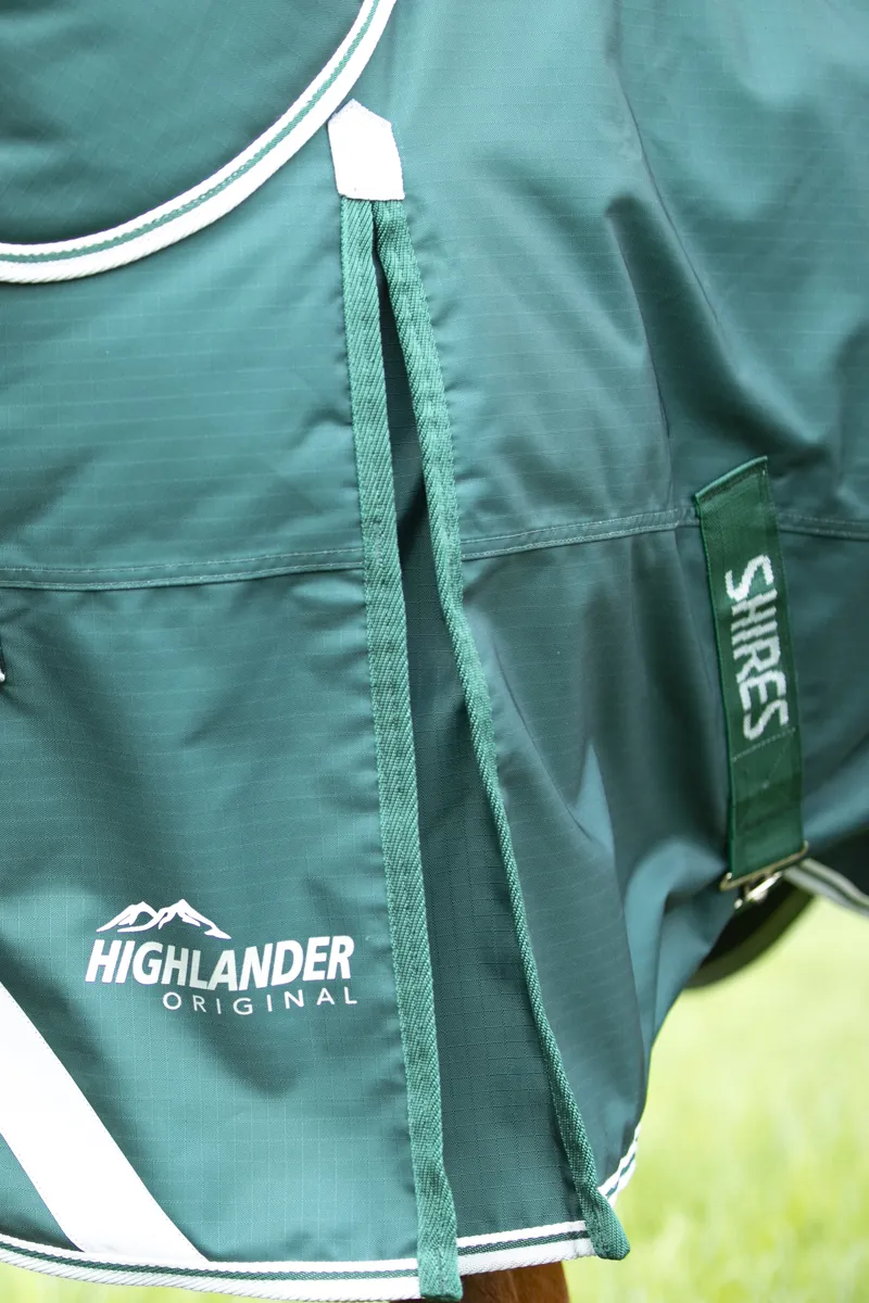 Shires Highlander Original 300g Turnout Rug and Neck Set - Green-2