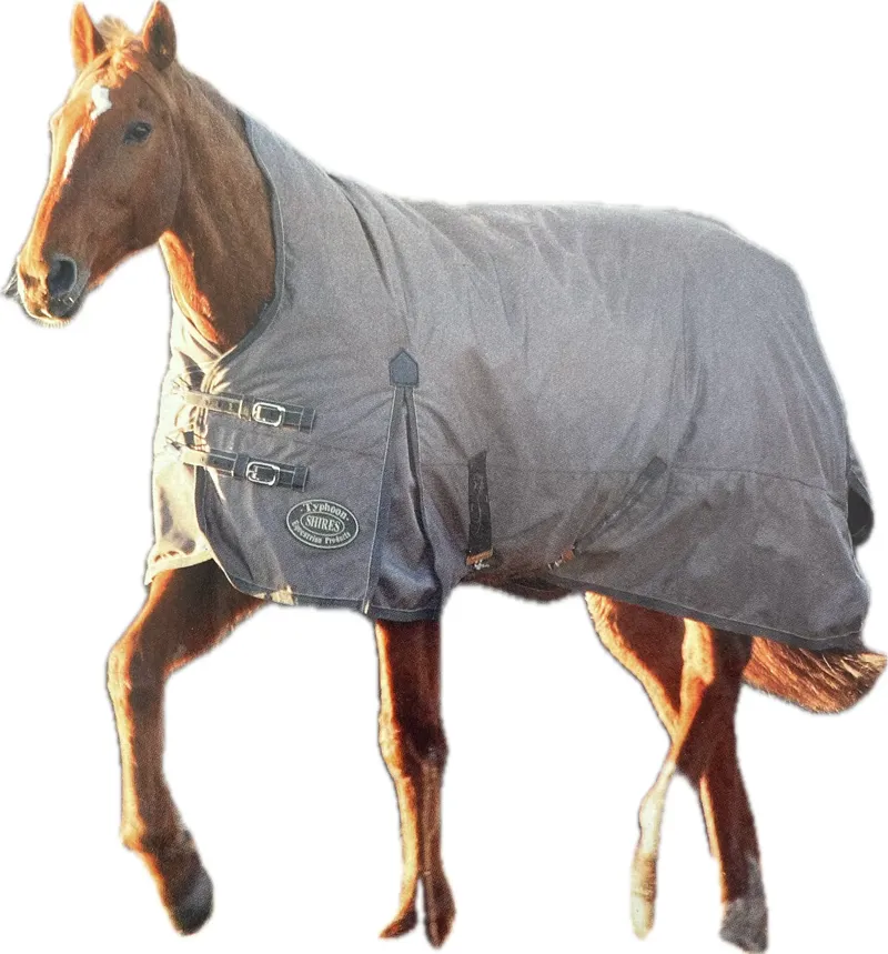 Shires Winter Typhoon Half Neck Combo 300g Turnout Rug - Bronze - 7ft3