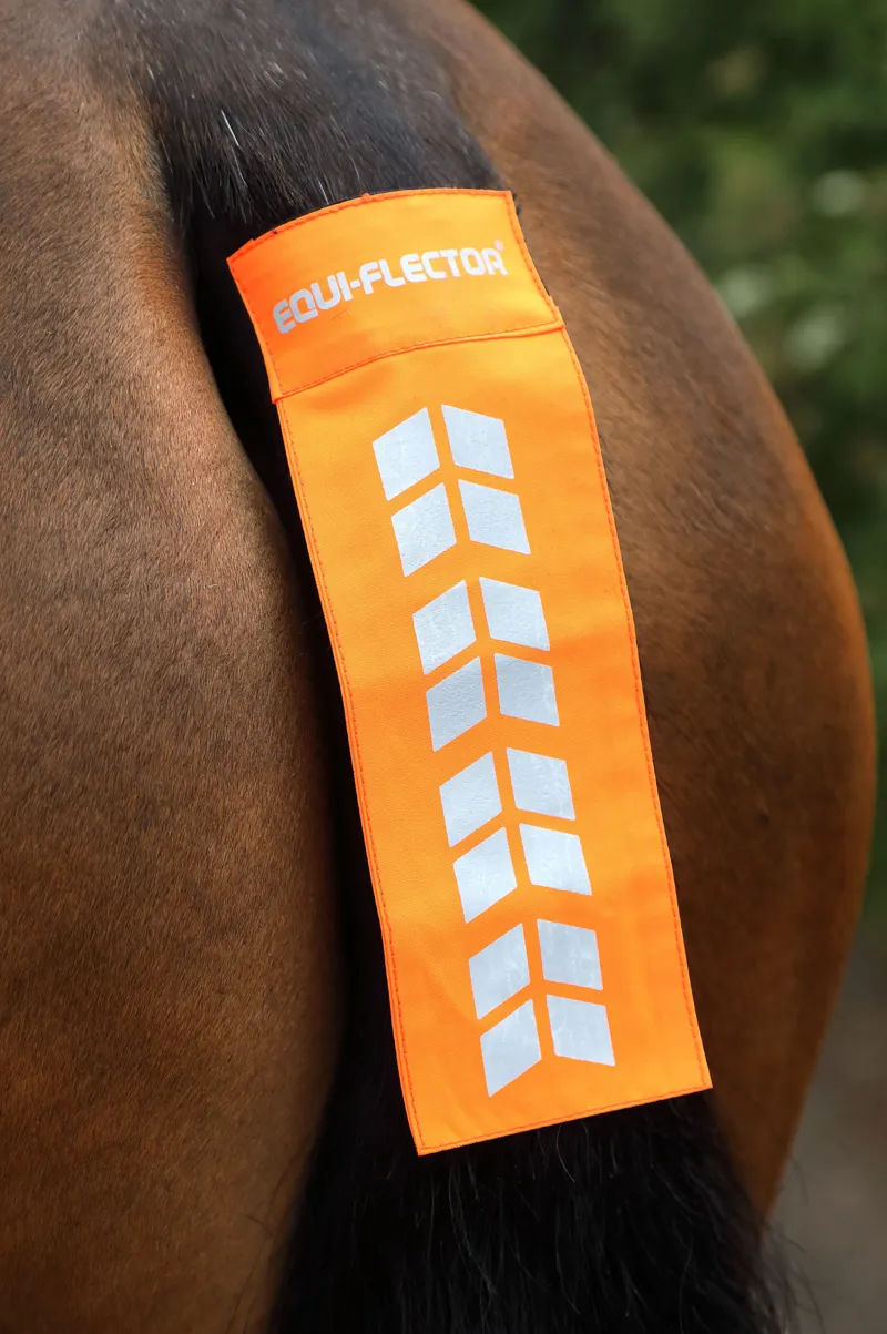 Shires Equi Flector Tail Strap - Orange