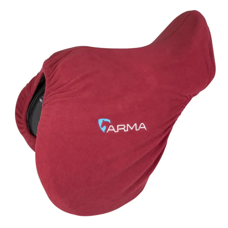 Shires ARMA Fleece Saddle Cover - Maroon