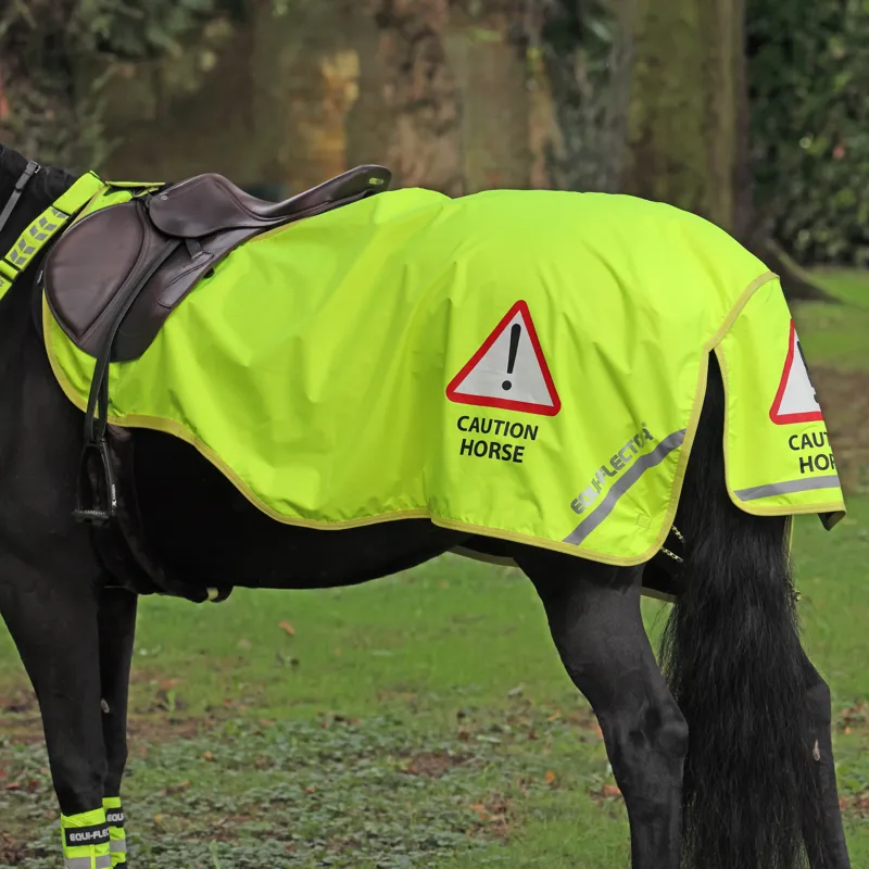 Shires Equi Flector Waterproof Exercise Sheet - Yellow