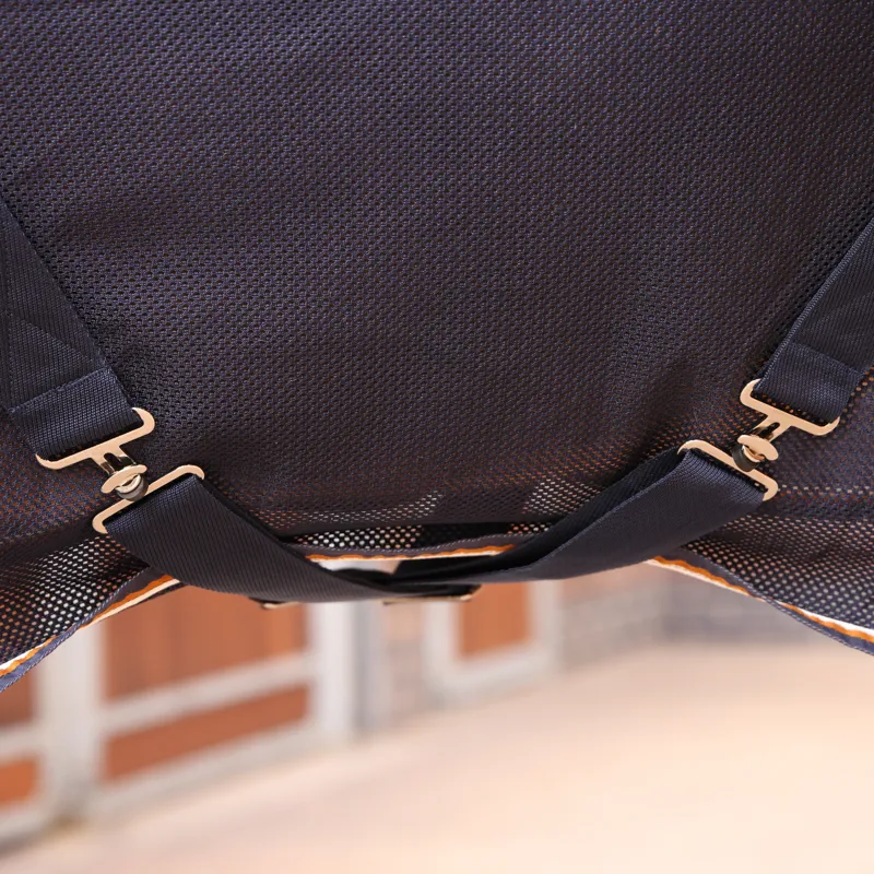 Shires Tempest Original Fleece/Mesh Cooler Rug - Navy-4