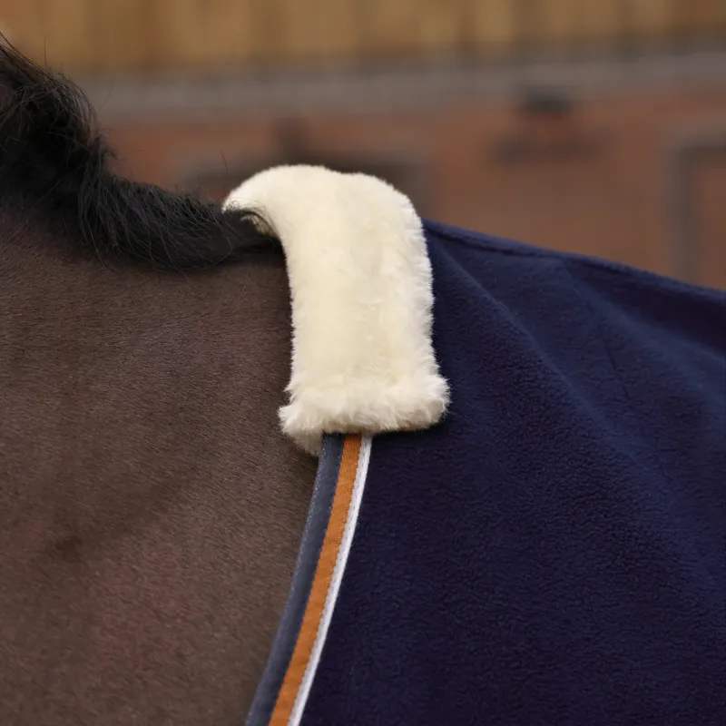 Shires Tempest Original Fleece/Mesh Cooler Rug - Navy-1