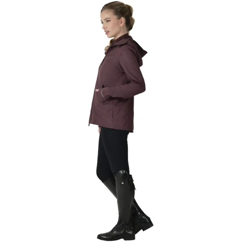 WeatherBeeta Abrasion Proof Stretch Riding Ladies Jacket - Mulberry-4