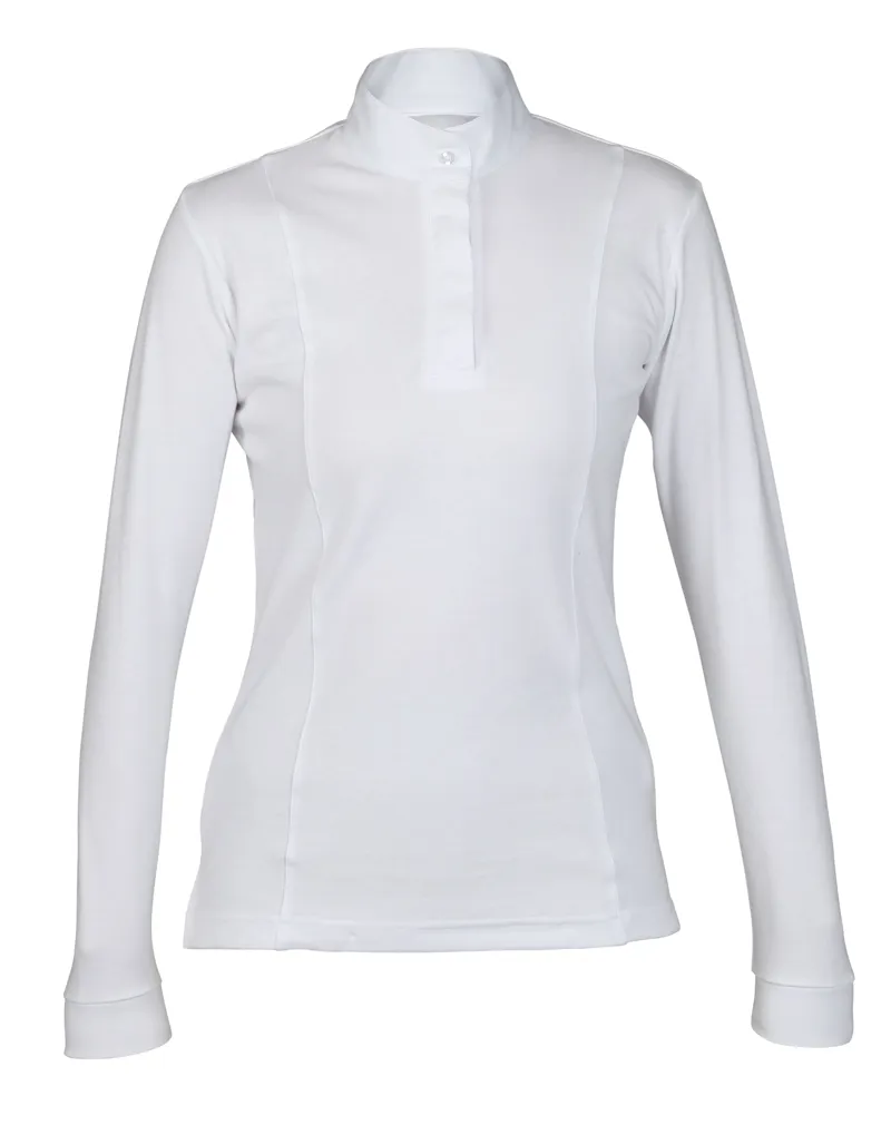 Shires Aubrion Ladies Hunting Shirt - White-1