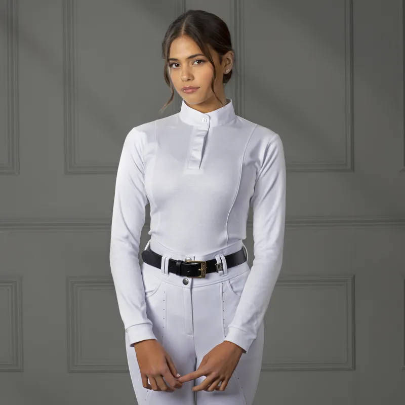 Shires Aubrion Ladies Hunting Shirt - White