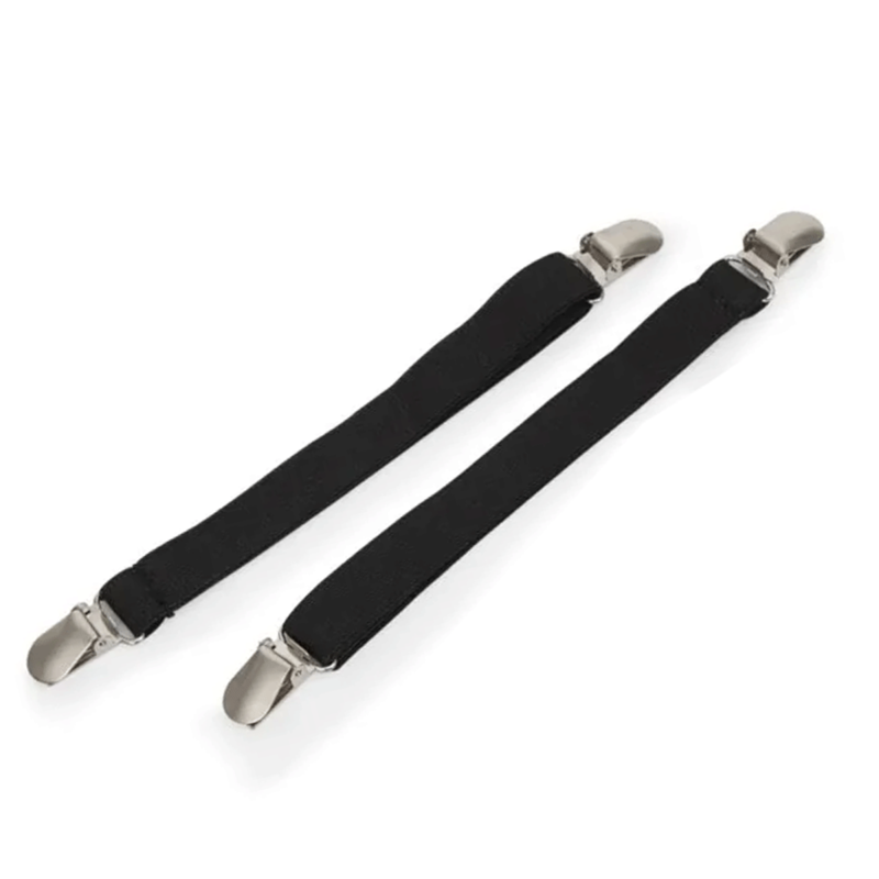 Shires Elastic Jodhpur Clips - Black