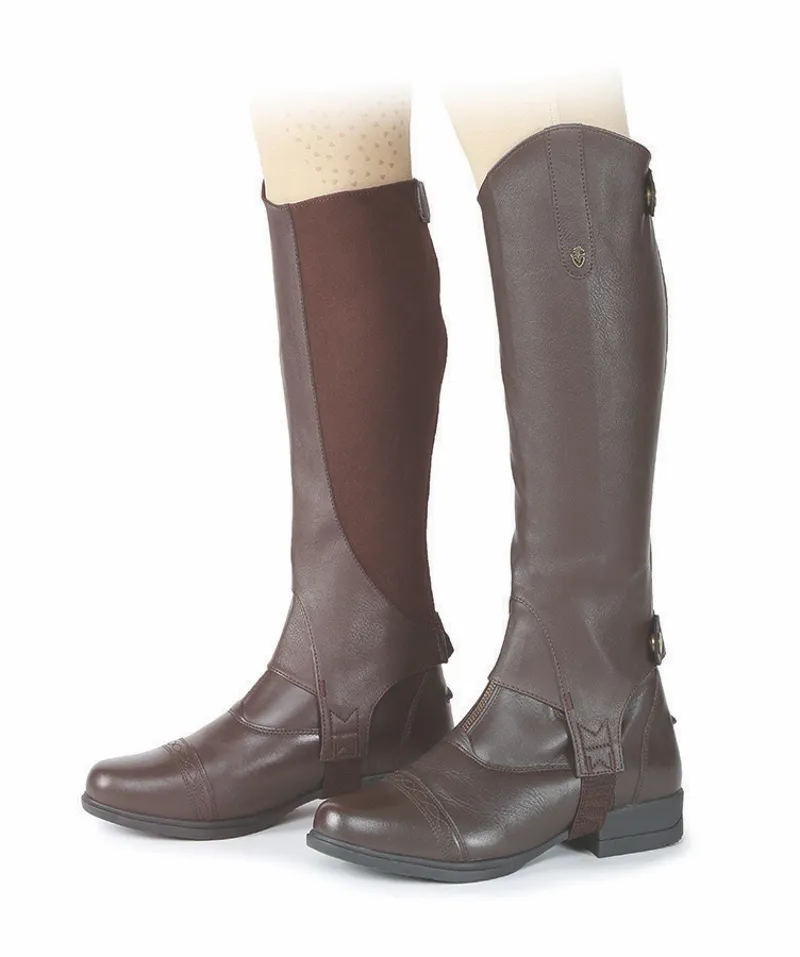 Shires Moretta Adults Synthetic Gaiters - Brown-1