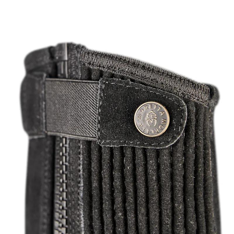 Shires Moretta Suede Half Chaps - Black-7