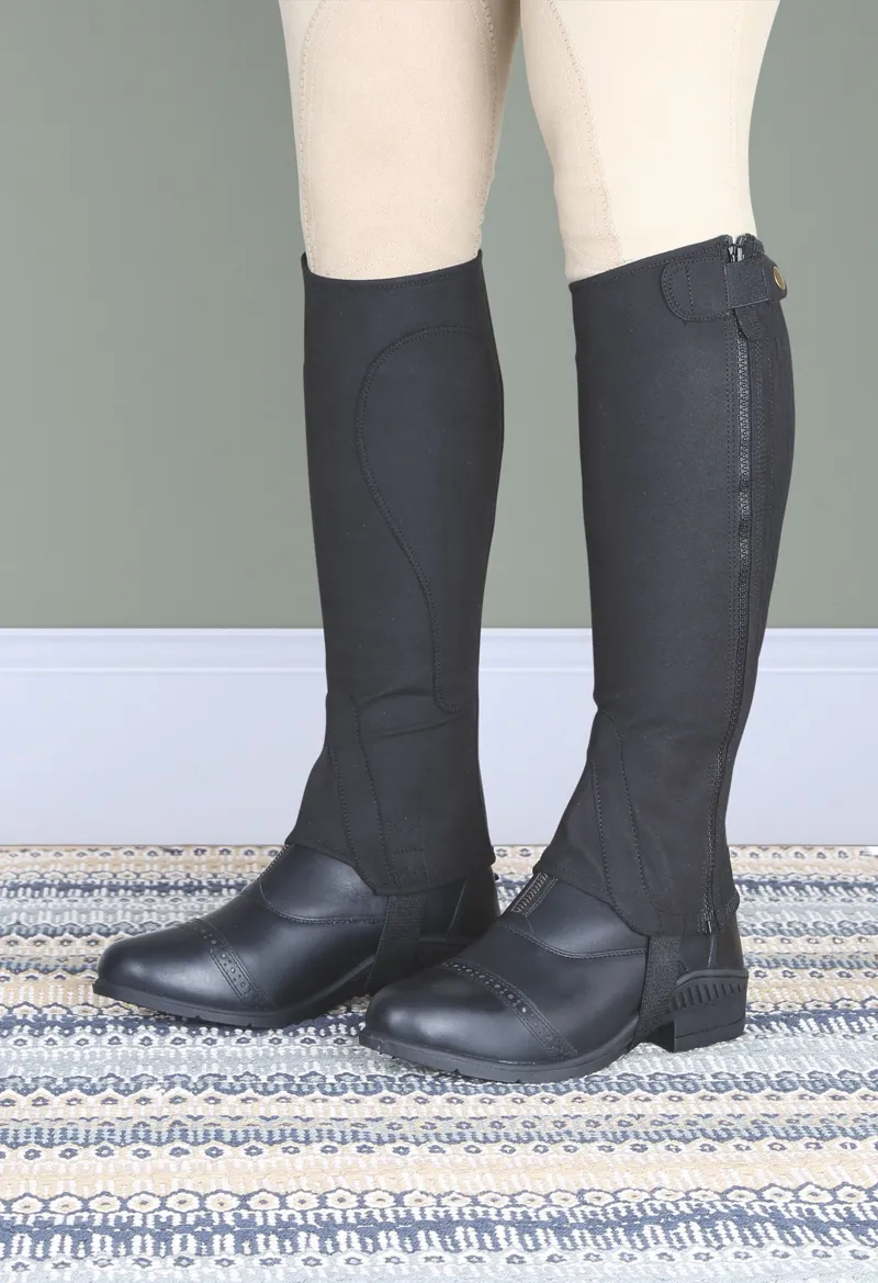 Shires Moretta Amara Childs Half Chaps - Black