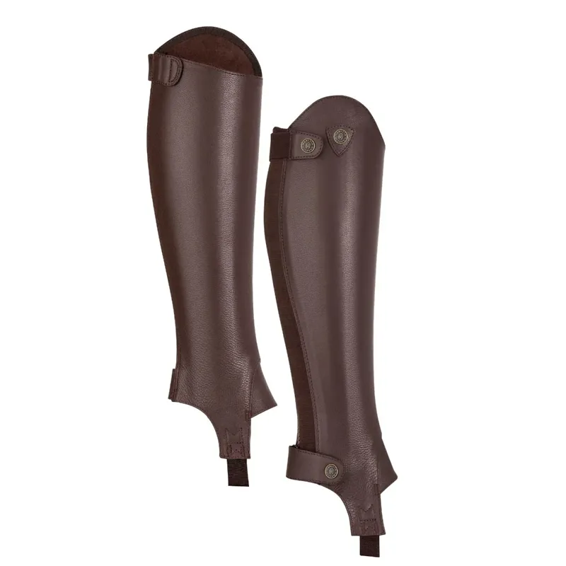 Shires Moretta Adults Leather Gaiters - Brown