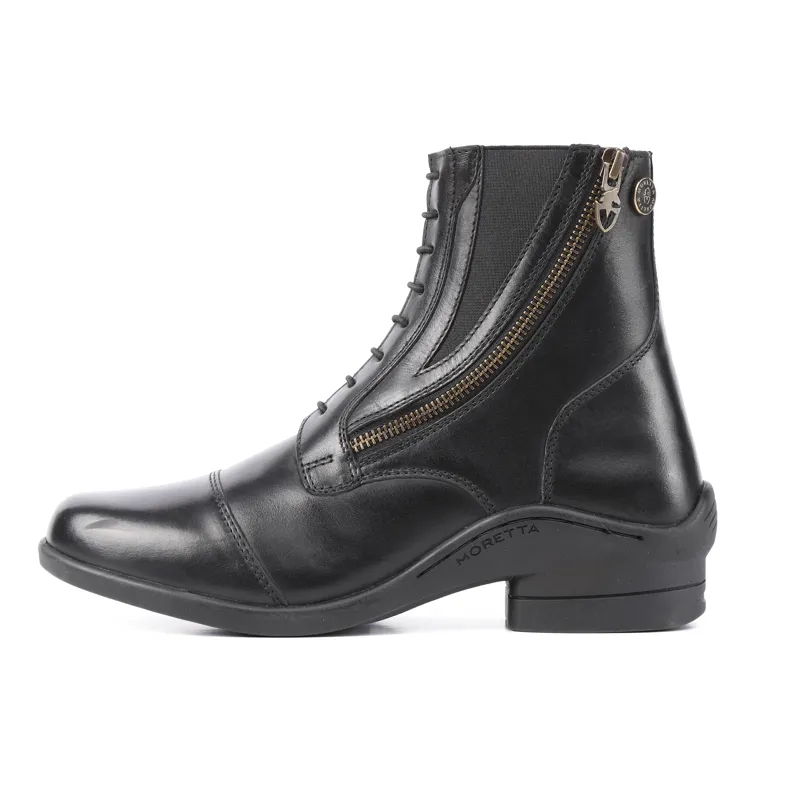 Shires Moretta Alessia Leather Paddock Boots - Black-1