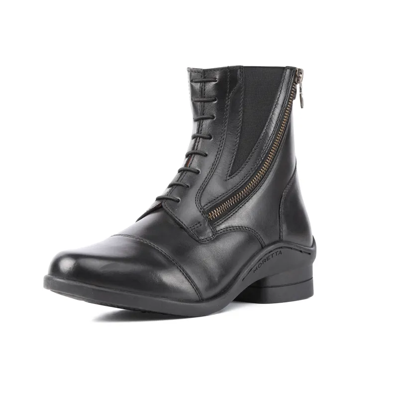 Shires Moretta Alessia Leather Paddock Boots - Black