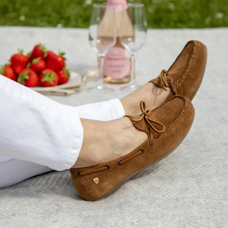 Shires Moretta Sofia Moccasins - Tan-5