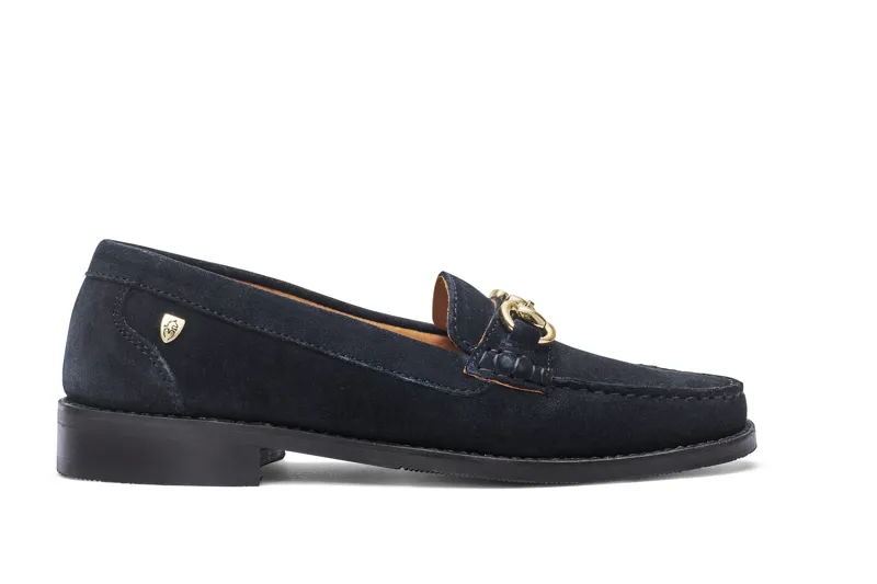 Shires Moretta Rosa Loafers - Navy-2