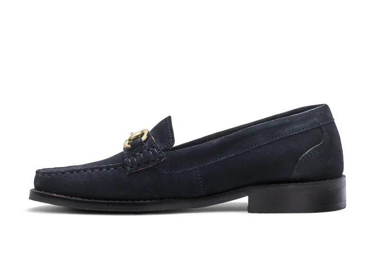Shires Moretta Rosa Loafers - Navy-4