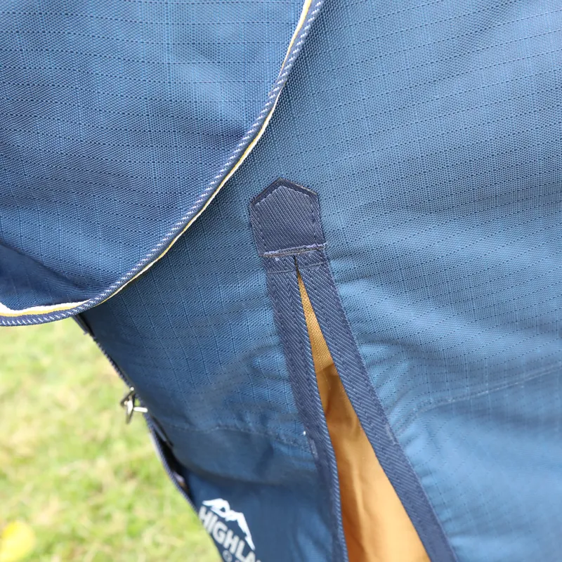 Shires Highlander Plus 0g Lite Turnout Rug - Navy-4