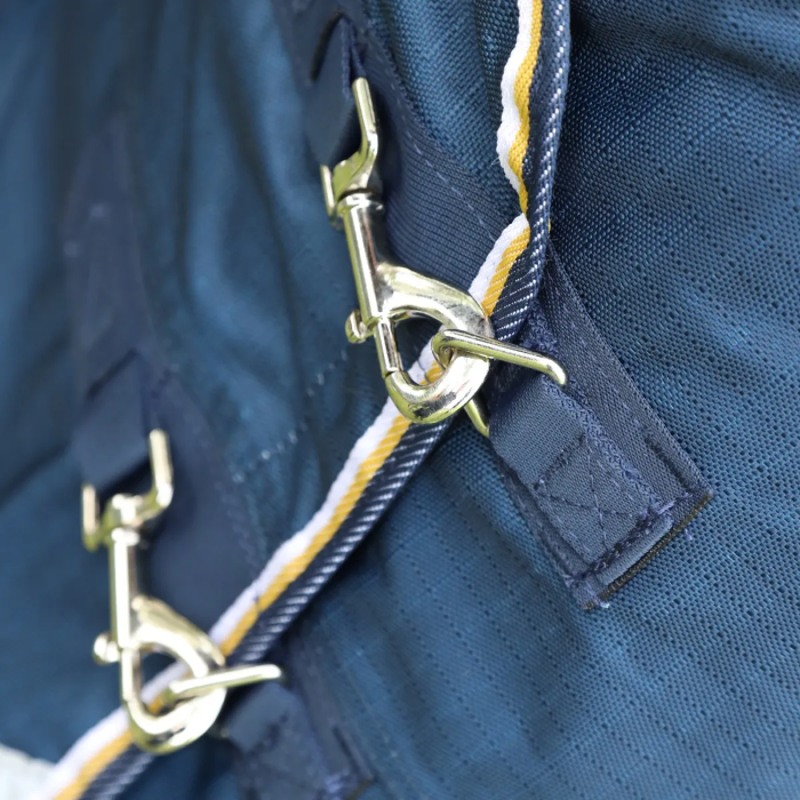 Shires Highlander Plus 0g Lite Combo Turnout Rug - Navy-1