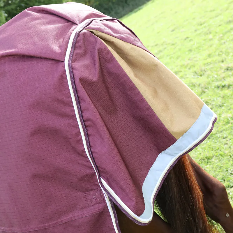Shires Highlander Plus 100g Turnout Rug - Maroon-4