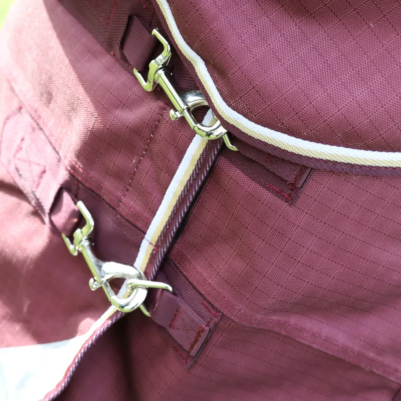 Shires Highlander Plus 100g Turnout Rug - Maroon-2