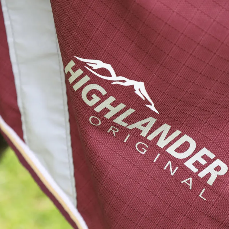 Shires Highlander Plus 100g Combo Turnout Rug - Maroon-4