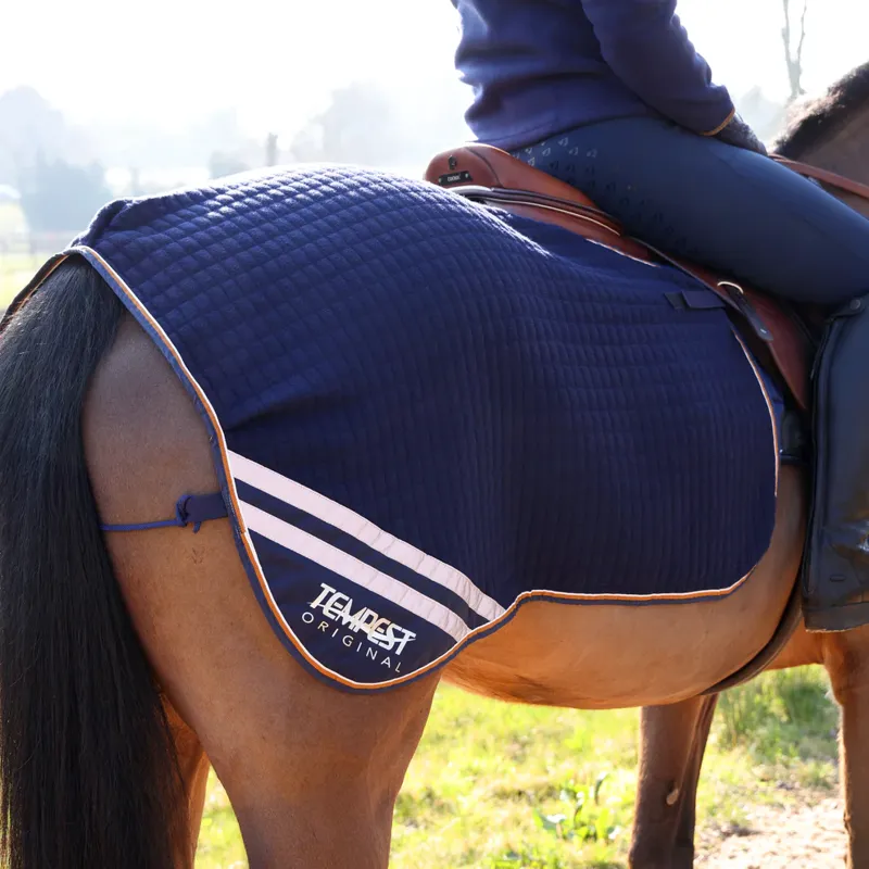 Shires Tempest Tech Cooler Quarter Sheet - Navy