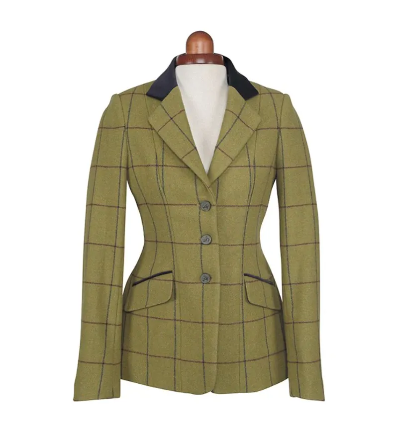 Shires Aubrion Saratoga Children's Jacket - Navy/Maroon Check