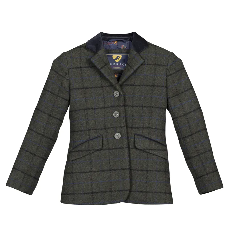 Shires Aubrion Saratoga Children's Jacket - Dark Green Check