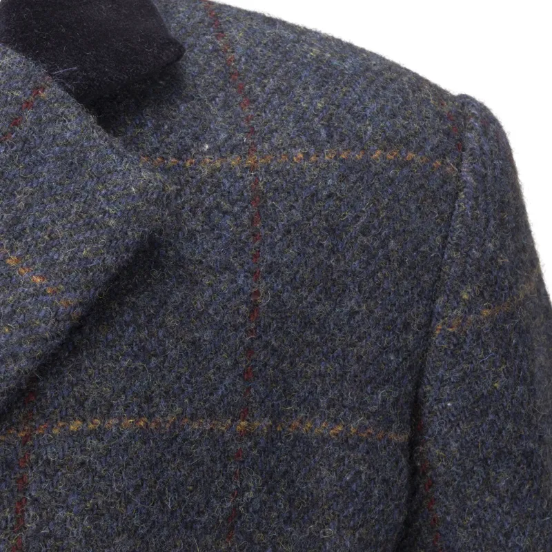 Shires Aubrion Saratoga Children's Jacket - Juniper Navy Check-2