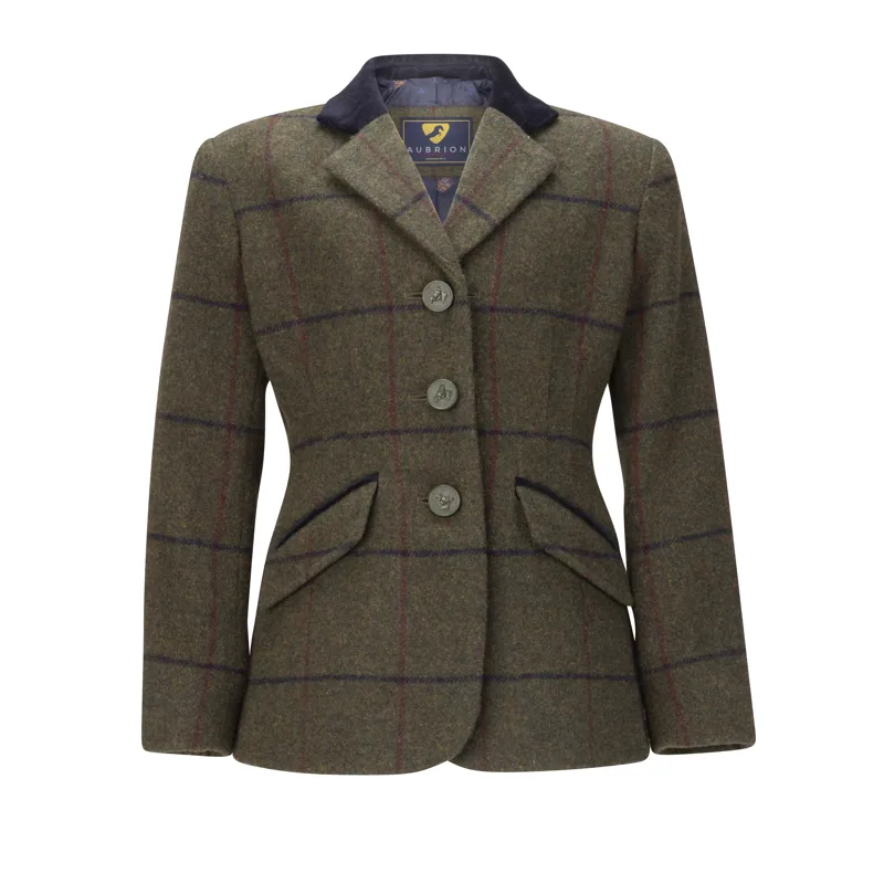 Shires Aubrion Saratoga Children's Jacket - Spruce Green Check