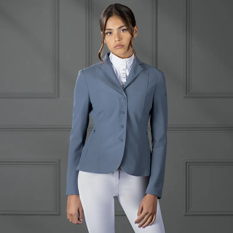 Shires Aubrion Ladies Stafford Show Jacket - Storm Grey-4