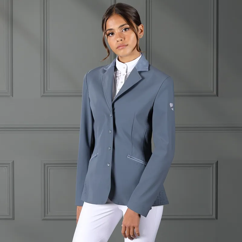 Shires Aubrion Ladies Bolton Show Jacket - Storm Grey-2