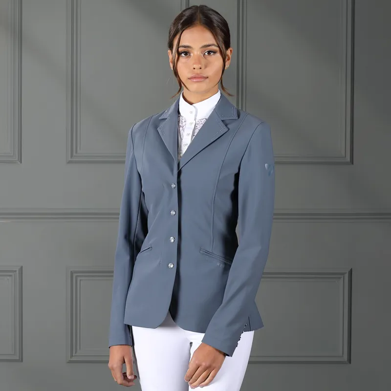 Shires Aubrion Ladies Wellington Show Jacket - Storm Grey-2