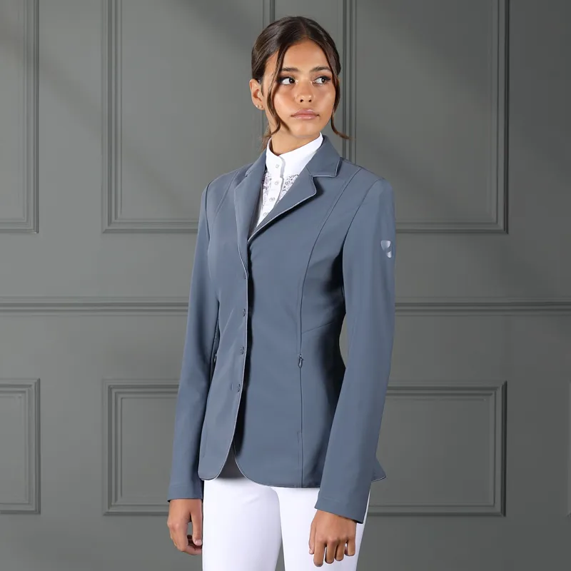 Shires Aubrion Ladies Dartford Show Jacket - Storm Grey-4