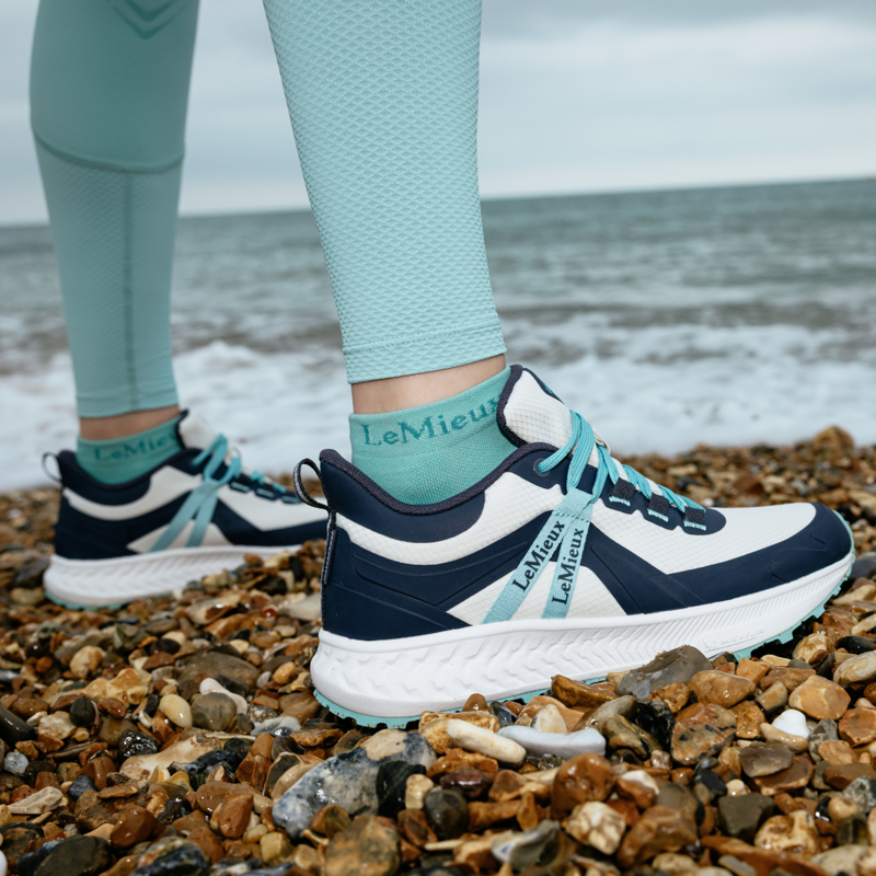 LeMieux Youth Trax Viva Waterproof Trainer - Stone-4