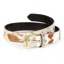 Shires Aubrion Cow Hair Leather Belt - Cow Print
