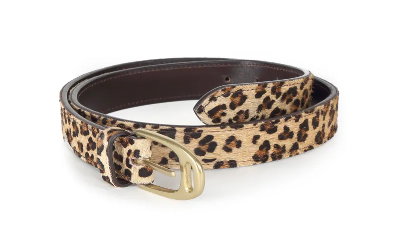 Shires Aubrion Cow Hair Skinny Belt - 100cm - Unboxed