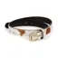 Shires Aubrion Cow Hair Leather Skinny Belt - Cow Print